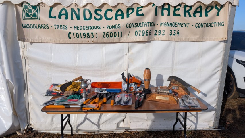 Hedgelaying prizes on display