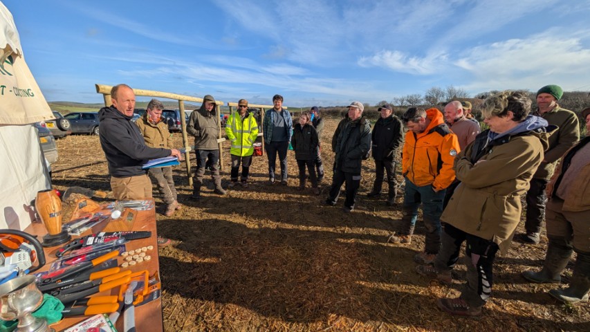 Tony Ridd briefs the competitors before lots are drawn for pitches