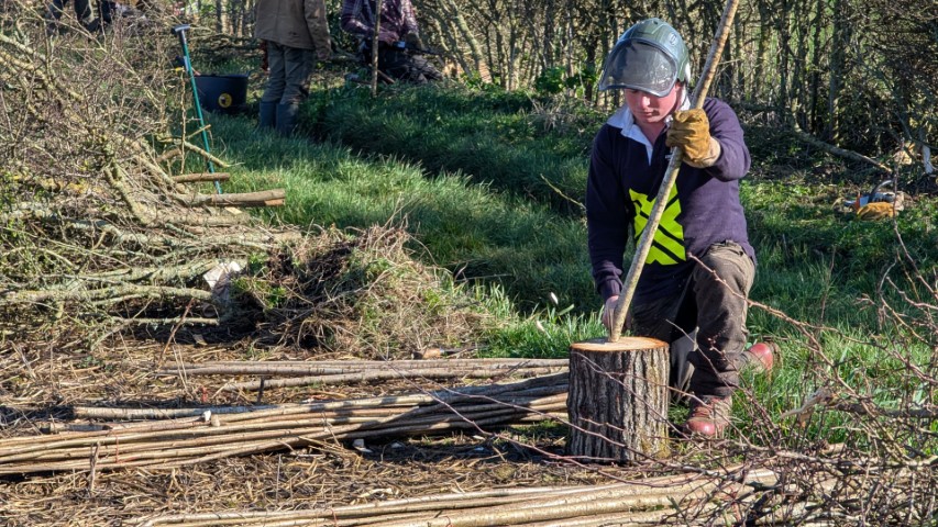 Kingsley Hollis working in the Open Class